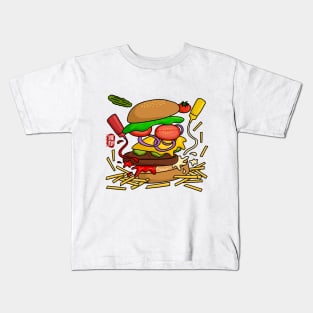 Deconstructed Burger (color) Kids T-Shirt